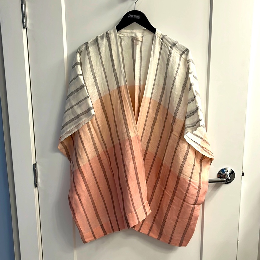 Linen over the shoulder ponco